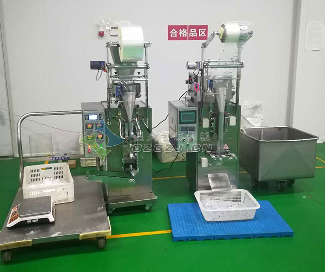 餃子餛飩調料包裝機-醬油醋包包裝機整機展示