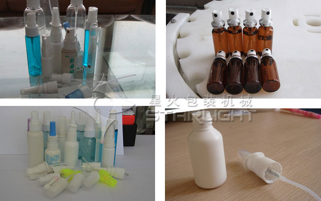 消毒噴霧劑灌裝設(shè)備樣品展示