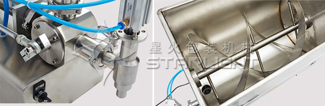 雙頭辣椒醬灌裝設備細節展示