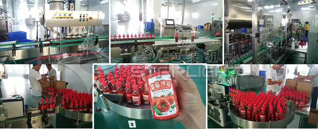 番茄醬灌裝設備灌裝細節展示