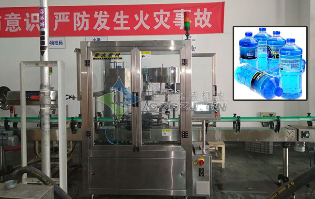 車用添加劑灌裝機生產現場